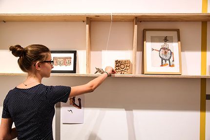 Eröffnung des Projektraums "Dada ist hier!" in der Berlinischen Galerie, 9.9.2016, Foto: Amin Akhtar Eröffnung des Projektraums "Dada ist hier!" in der Berlinischen Galerie, 9.9.2016, Foto: Amin Akhtar