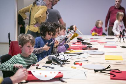 Kindervernissage zur Kunst der Novembergruppe in der Berlinischen Galerie, 11.11.2018, © Foto: Pascal Rohé Kindervernissage zur Kunst der Novembergruppe in der Berlinischen Galerie, 11.11.2018, © Foto: Pascal Rohé