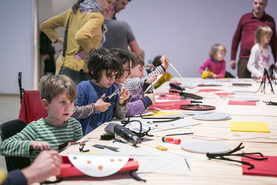 Kindervernissage zur Kunst der Novembergruppe in der Berlinischen Galerie, 11.11.2018, © Foto: Pascal Rohé