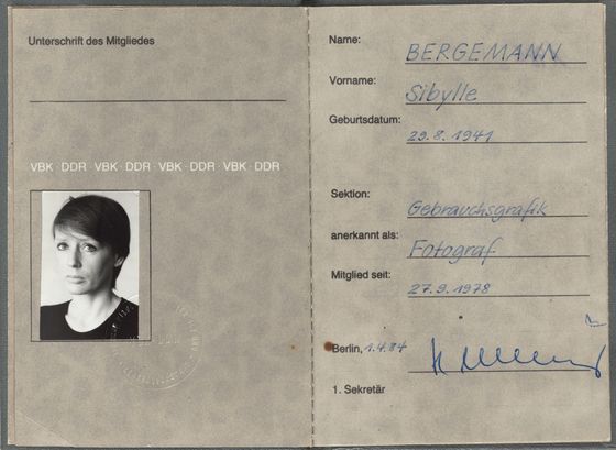 Ausweis Verband Bildender Künstler der DDR