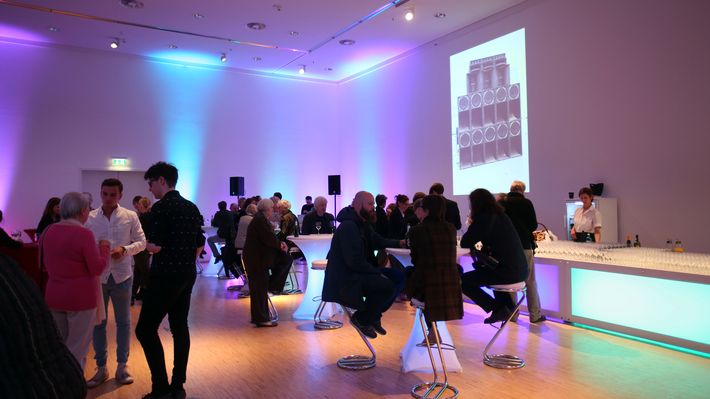 Eröffnung der Ausstellung "Nik Nowak. Echo", GASAG-Kunstpreis 2014, 10.4.2014, Foto: Amin Akhtar