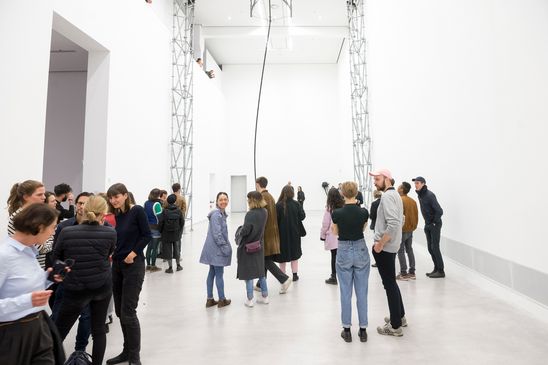 Eröffnung der Ausstellung "Monica Bonvicini. 3612,54 m³ vs 0,05 m³" in der Berlinischen Galerie, 15.9.2017, Foto: Harry Schnitger