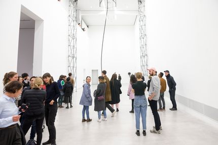 Eröffnung der Ausstellung "Monica Bonvicini. 3612,54 m³ vs 0,05 m³" in der Berlinischen Galerie, 15.9.2017, Foto: Harry Schnitger Eröffnung der Ausstellung "Monica Bonvicini. 3612,54 m³ vs 0,05 m³" in der Berlinischen Galerie, 15.9.2017, Foto: Harry Schnitger