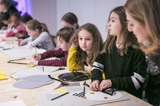 Kindervernissage zur Kunst der Novembergruppe in der Berlinischen Galerie, 11.11.2018, © Foto: Pascal Rohé