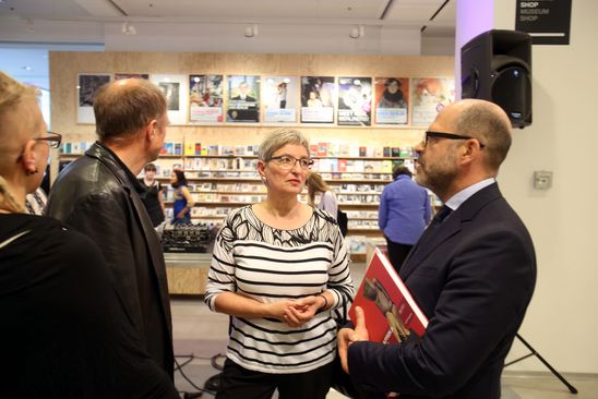 Eröffnung der Ausstellung "Dada Afrika. Dialog mit dem Fremden" in der Berlinischen Galerie, 4.8.2016, Foto: Amin Akhtar