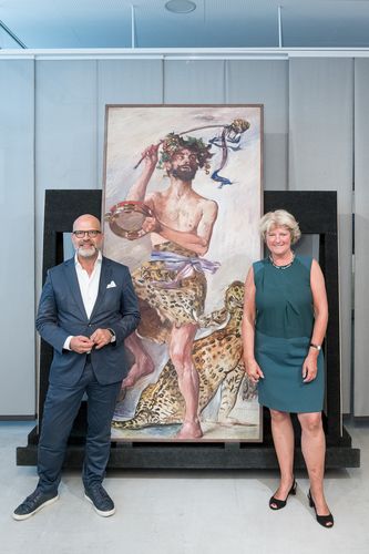 Thomas Köhler, Direktor der Berlinischen Galerie und Monika Grütters, Kulturstaatsministerin Thomas Köhler, Direktor der Berlinischen Galerie und Monika Grütters, Kulturstaatsministerin