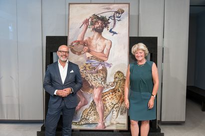Pressekonferenz Neuerwerb "Bacchant" (1913) von Lovis Corinth, Berlinische Galerie, Foto: © Harry Schnitger Pressekonferenz Neuerwerb "Bacchant" (1913) von Lovis Corinth, Foto: © Harry Schnitger