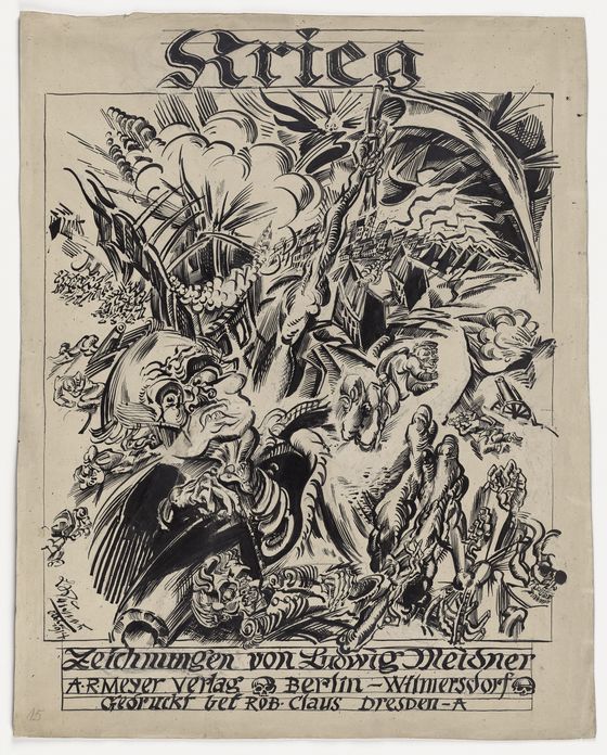 Ludwig Meidner, Ohne Titel, 1914, © Ludwig Meidner-Archiv, Jüdisches Museum der Stadt Frankfurt am Main