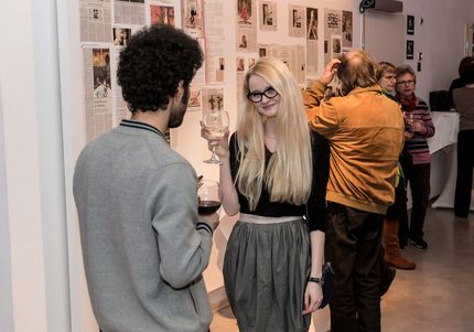 Eröffnung der Ausstellung von Christine Streuli, Fred-Thieler-Preisträgerin 2017, 17.3.2017, Foto: Harry Schnitger Eröffnung der Ausstellung von Christine Streuli, Fred-Thieler-Preisträgerin 2017, 17.3.2017, Foto: Harry Schnitger