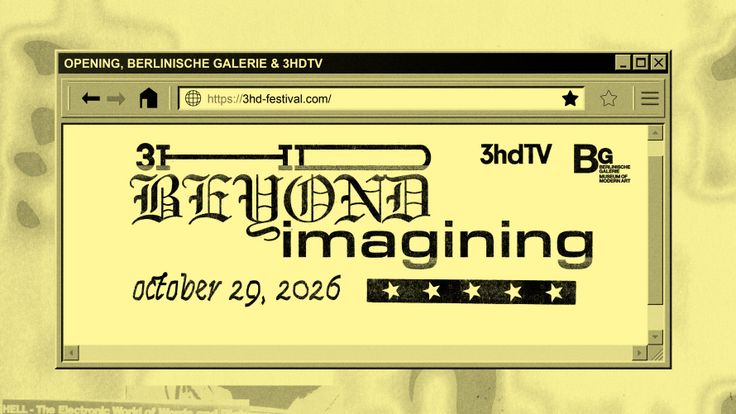 A graphic featuring black text and inverted motifs on a pale yellow background. The same information – such as the title and running time of the film programme – is also included in the text on the website.