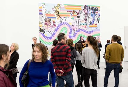 Eröffnung der Ausstellung von Christine Streuli, Fred-Thieler-Preisträgerin 2017, 17.3.2017, Foto: Harry Schnitger Eröffnung der Ausstellung von Christine Streuli, Fred-Thieler-Preisträgerin 2017, 17.3.2017, Foto: Harry Schnitger