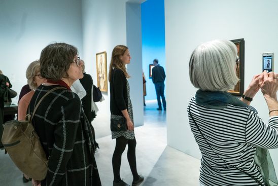 Preview zur Ausstellung "Lotte Laserstein. Von Angesicht zu Angesicht", 3.4.2019, Foto: Dovilė Aleksaitė