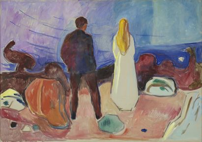 Edvard Munch, Zwei Menschen (Die Einsamen), um 1935, Foto: © MUNCH, Oslo / Ove Kvavik Edvard Munch, Zwei Menschen (Die Einsamen), um 1935, Foto: © MUNCH, Oslo / Ove Kvavik