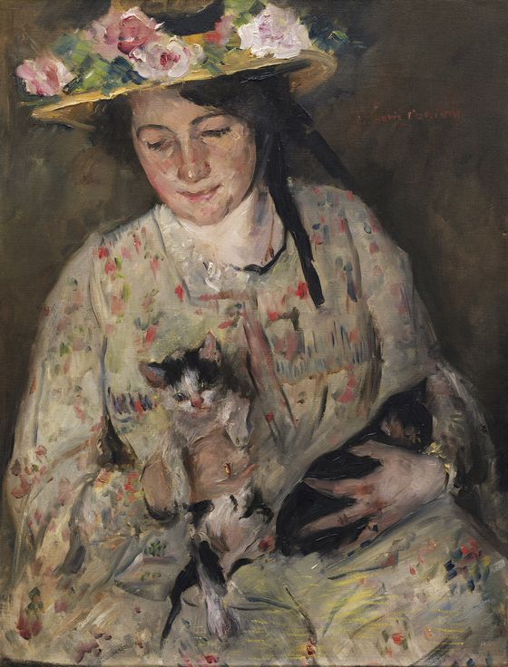 Lovis Corinth, Junge Frau mit Katzen, 1904, © Hilti Art Foundation, Foto: Günter König
