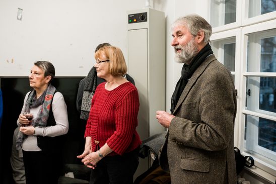 Freunde der Berlinischen Galerie besuchen die Fotografin Loredana Nemes in ihrem Studio, 26.2.2016, Foto: Hannes Wiedemann