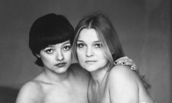 Sibylle Bergemann, Nina und Eva Maria Hagen, Berlin 1976 Sibylle Bergemann, Nina und Eva Maria Hagen, Berlin 1976