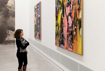 Eröffnung der Ausstellung von Christine Streuli, Fred-Thieler-Preisträgerin 2017, 17.3.2017, Foto: Harry Schnitger Eröffnung der Ausstellung von Christine Streuli, Fred-Thieler-Preisträgerin 2017, 17.3.2017, Foto: Harry Schnitger