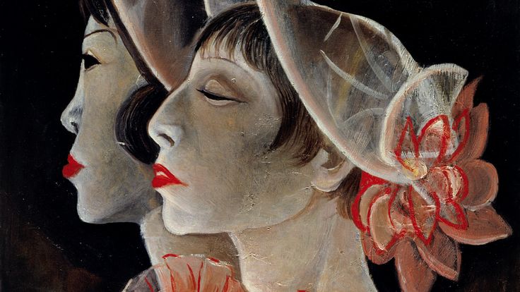 Gemälde von Jeanne Mammen, Öl auf Pappe, 64 x 47 cm