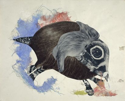 Hannah Höch, Ohne Titel (nicht realisierter Entwurf für das „Bilderbuch 1945“), 1944-45 © VG Bild-Kunst, Bonn 2022 Hannah Höch, Ohne Titel (nicht realisierter Entwurf für das „Bilderbuch 1945“), 1944-45 © VG Bild-Kunst, Bonn 2022