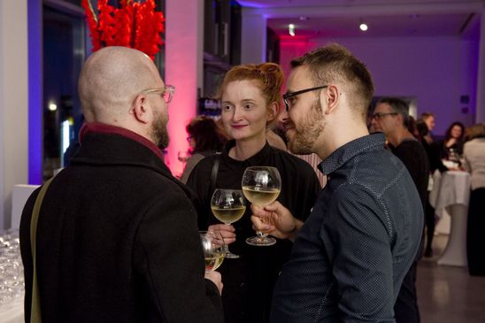 Eröffnung der Ausstellung "Cyrill Lachauer. What do you want here" in der Berlinischen Galerie, 2.11.2017, Foto: Benjamin Pritzkuleit