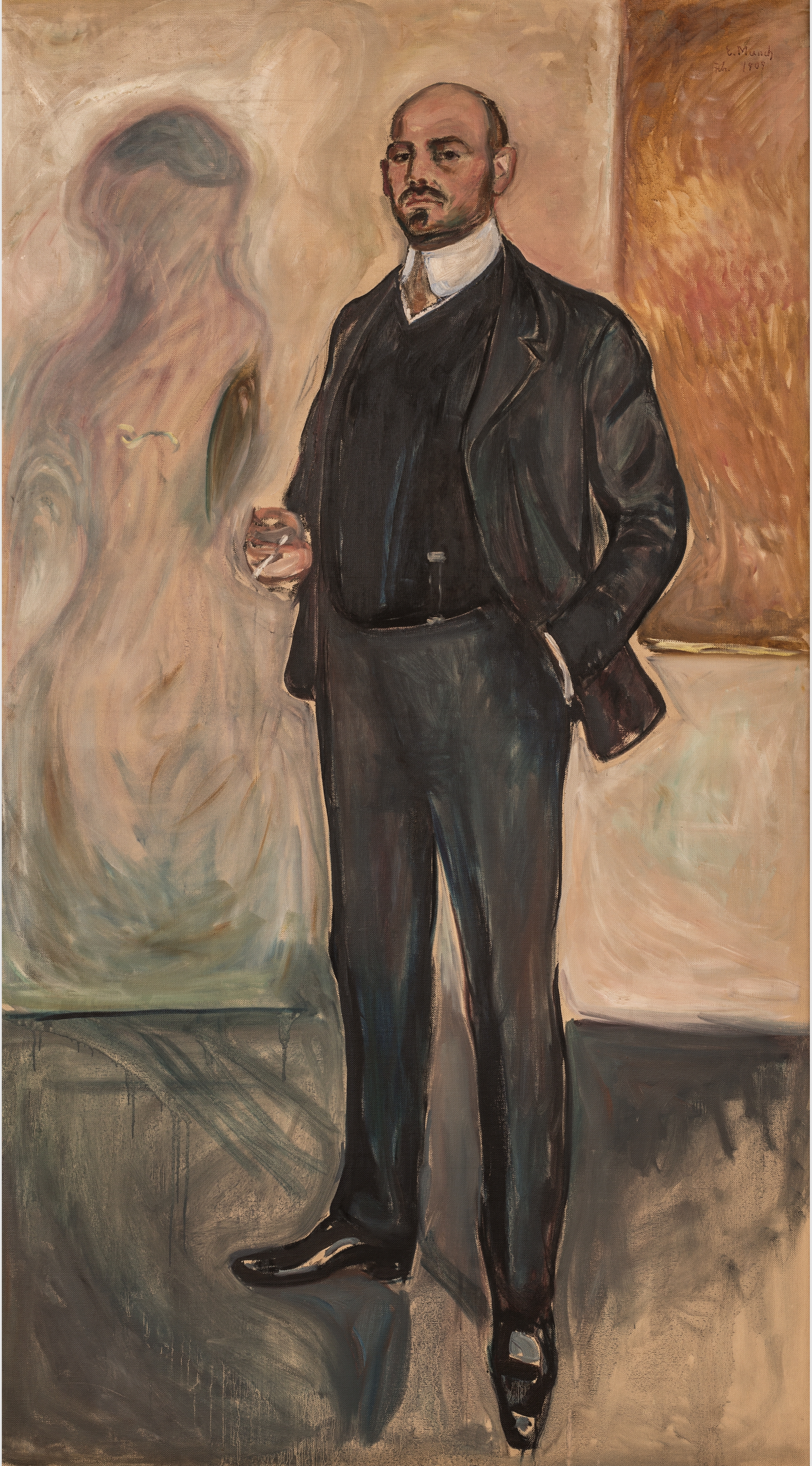 Edvard Munch, Porträt Walther Rathenau, 1907