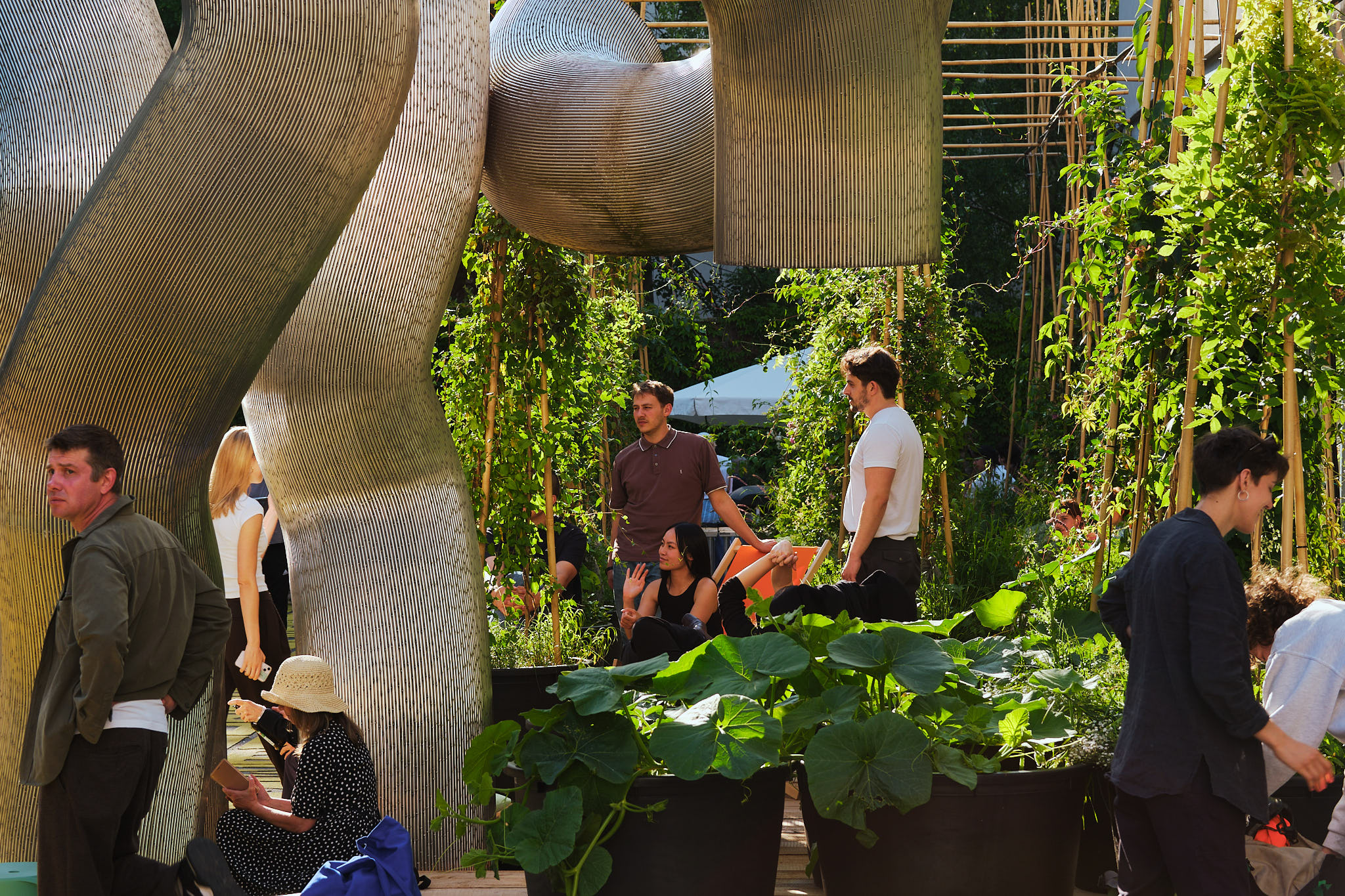 Künstlerische Garteninstallation „Licht&Schatten“, atelier le balto, 2025