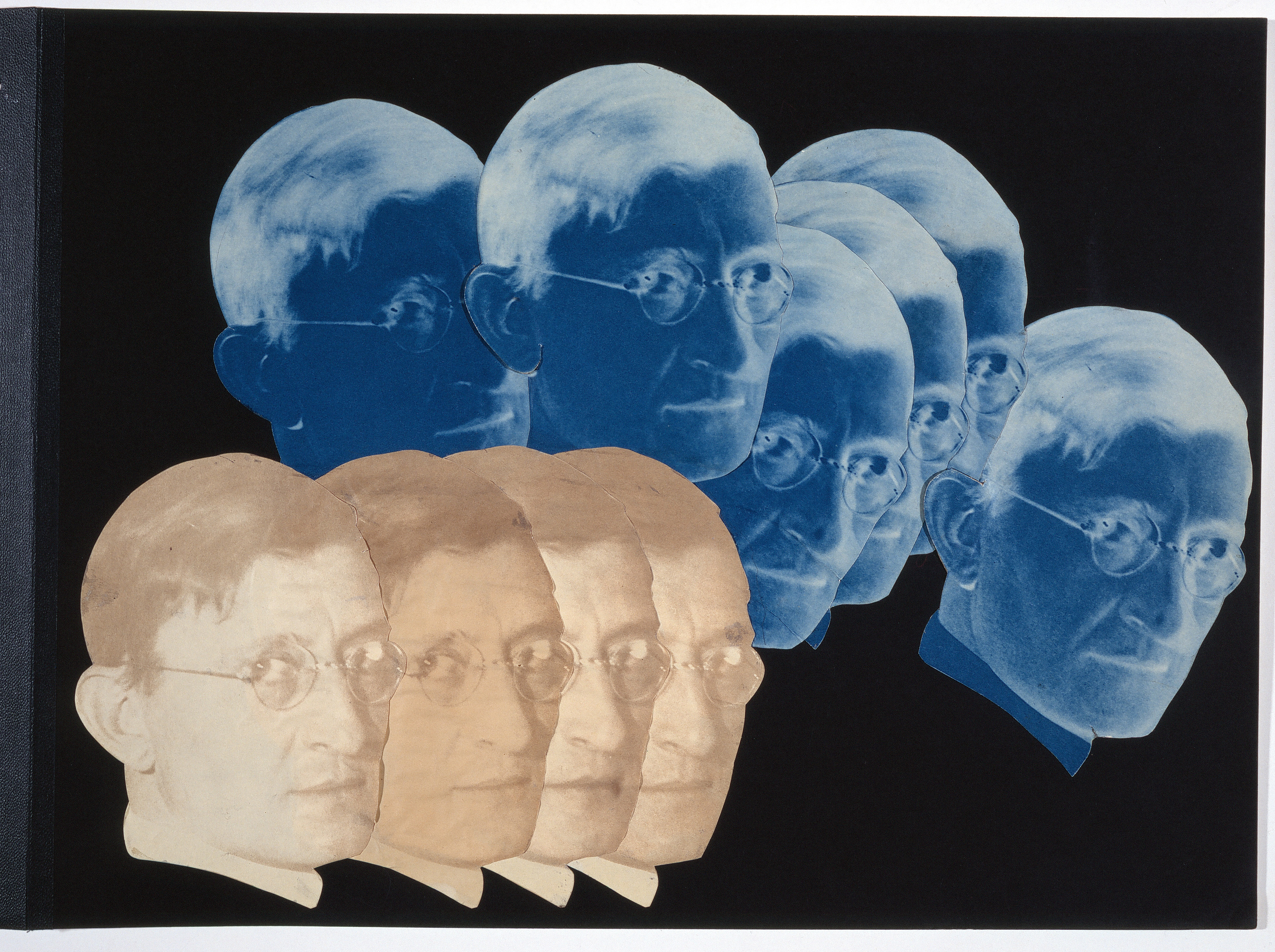 Porträt Josef Albers, Positiv-Negativ-Collage, aus “9 jahre bauhaus. eine chronik“ (Abschiedsgeschenk der Bauhäusler für Walter Gropius), 1928, Bauhaus-Archiv Berlin Porträt Josef Albers, Positiv-Negativ-Collage, aus “9 jahre bauhaus. eine chronik“ (Abschiedsgeschenk der Bauhäusler für Walter Gropius), 1928, Bauhaus-Archiv Berlin