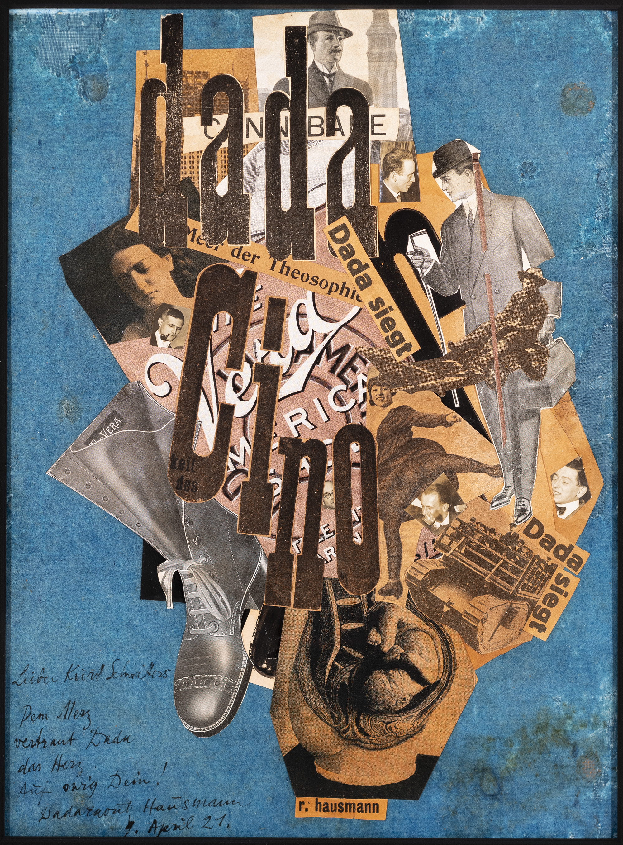 Raoul Hausmann, Dada im gewöhnlichen Leben (Dada Cino), 1920, Privatsammlung, Houston, Texas, © VG Bild-Kunst, Bonn 2025, Repro: © Paul Hester Raoul Hausmann, Dada im gewöhnlichen Leben (Dada Cino), 1920, Privatsammlung, Houston, Texas, © VG Bild-Kunst, Bonn 2025, Repro: © Paul Hester